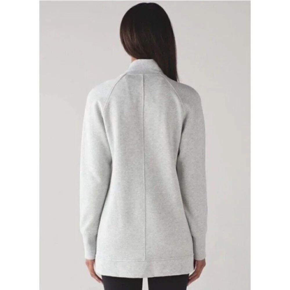Lululemon Back To It Wrap Jacket in Heathered Vapor Woman's Sz 6